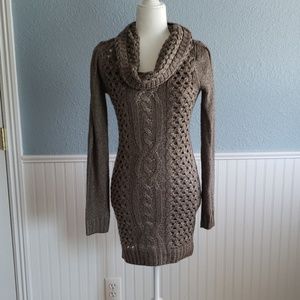 EUC Sweater Dress Tan size small